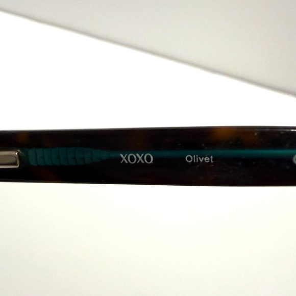 XOXO Cat Eye Eyeglasses Tortoise & Teal | Women’s Designer Frames 54-17-135 - Picture 5 of 11
